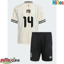 Camiseta Japón Junya Ito #14 Visitante Equipación para niños Mundial 2026 manga corta (+ pantalones cortos)
